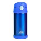 Garrafa Garrafinha Térmica Infantil Thermos 355ml Azul