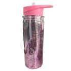 Garrafa HG Plástica 480ml Decorada Rosa