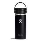 Garrafa Hydro Flask Wide Mouth 473 ml com tampa Flex Sip preta