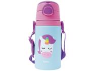 Garrafa Infantil com Canudo 450ml Buba Animal Fun - Unicórnio