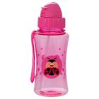 Garrafa Infantil Plástico Squeeze com Canudo Silicone 400ml