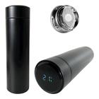 Garrafa Isotérmica Inox C/Sensor Temperatura Display Digital