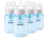 Garrafa Philips Avent Anti-Colic AirFree Vent 270 ml, pacote com 4