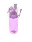 Garrafa Plástico Alça Tampa 400Ml Transparente Roxo 1060Xr - Geral