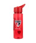 Garrafa Plástico Canudo 700Ml - São Paulo Spfc - Mileno