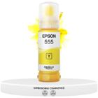 Garrafa Refil De Tinta Original Epson Amarelo T555 Ecotank T555420 Compatível L8160 L8180