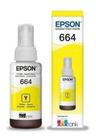 Garrafa Refil De Tinta Para Impressora Original Epson T664420 Amarelo 70ml