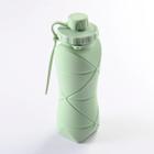 Garrafa Retrátil 600Ml De Silicone Leve Para Viagem - Correia