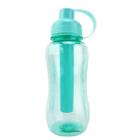 Garrafa Squeeze 600ml Resistente com Tampa e Porta Gelo