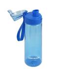 Garrafa Squeeze 700Ml Com Alca Azul Fitness