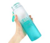 Garrafa Squeeze Água C Alça 500Ml Frase Motivacional Verde - C3B