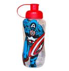 Garrafa Squeeze Capitão América Marvel Tubo De Gelo 550 Ml