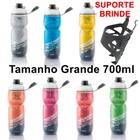 Garrafa Squeeze Caramanhola Térmica para Bike tamanho grande com SUPORTE