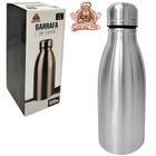 Garrafa squeeze de inox com tampa 500ml