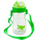 Garrafa Squeeze Infantil Água 460ml Garrafinha Canudo Alça