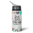 Garrafa Squeeze NK Motivação - Deus é bom o tempo todo