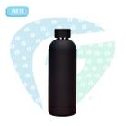 Garrafa Squeeze Térmico 500ml Vácuo Aço Inox Preto Academia