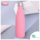 Garrafa Squeeze Térmico Água 500ml Aço Inox Rosa Academia - TOP Útil