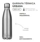 Garrafa Squeeze Urbana Inox 600ml Fitnes Academia - Soprano