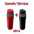 garrafa térmica 600ml escola academia cozinha trabalho treino colégio parede dupla