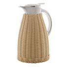 Garrafa Termica Aco Inox C/rattan Plastico Bege 1,5l Elegant - ROJEMAC