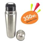 Garrafa Térmica Aço Inox Inquebrável Mini Garrafinha 350ML Quente e Frio Água Café - GARRAFA TÉRMICA QUENTE E FRIO aço INOX