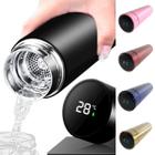 Garrafa Térmica Aço Inox Sensor C/Termômetro Display Digital