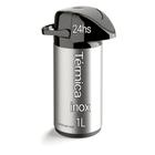 garrafa térmica alumínio de pressão 1L Aço Inox café Água quente Garantida Por 24 Horas