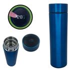 Garrafa Térmica Azul Inox Com Visor Led e Filtro 500ml - DRAIK