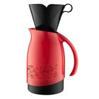 Garrafa Térmica Bule Vermelho Com Suporte Para Filtro 700Ml