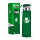 Garrafa térmica c/ caneca g - palmeiras - produto oficial licenciado - BRASFOOT PRESENTES