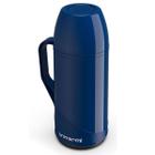 Garrafa Térmica Café Chá 1 Litro Azul Portatil Roma Unitermi