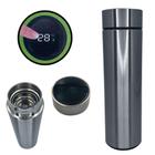 Garrafa Térmica Cinza Inox Com Visor Led e Filtro 500ml