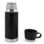 Garrafa Térmica com Parede Dupla Inox 350 ml Black Mimo Style