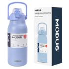 Garrafa Térmica de Água 1700ml Aço Inoxidável com Canudo Portátil Café Suco Academia Passeio Camping Caminhada