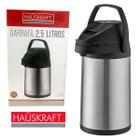 Garrafa Térmica De Café Inox Conserva Temperatura 2,5 Litros