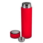 Garrafa Térmica De Inox 500ml Quente Frio Vermelho