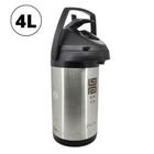 Garrafa Térmica De Inox Alavanca 4L Café Tereré Black Erva