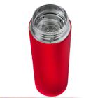 Garrafa Térmica De Inox Portátil 500ml Quente Frio Tampa Borracha Vedação Água Café Chá Vermelho - DRAIK