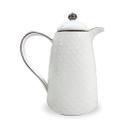 Garrafa Térmica De Porcelana Branca Design Moderno 25,5Cm - BTC