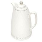 Garrafa Térmica de Porcelana Renda Branca 28cm - 900ml