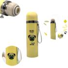 Garrafa Térmica Estampa Pet Cachorrinho Colorida Inox 480ml
