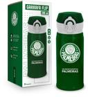 Garrafa térmica flip 300ml times - palmeiras - BRASFOOT