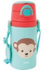 Garrafa Termica Infantil Com Canudo 400ml Macaco Buba