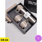 Garrafa Térmica Inox 500ml com 3 Xícaras - Vacuum Flask Set Original Oferta Especial UP!!!