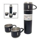 Garrafa Termica Inox A Vácuo 500Ml Café Chá Água + Canecas - Lip