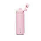 Garrafa Térmica Inox Goldentec 500ml Rosa Claro para bebidas quentes ou frias com tampa com bico e base emborrachada