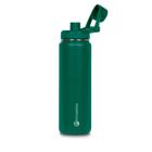 Garrafa Térmica Inox Goldentec 750 ml para bebidas quentes ou frias com tampa com bico e base emborrachada - Verde