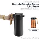 Garrafa Térmica Sense 1,8L Preto 12 Horas Electrolux Original A25185001 GTAEL31