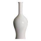 Garrafa Vaso Decorativa em Cerâmica Branco Brilho 30x10cm - Casa Helena Home Decor